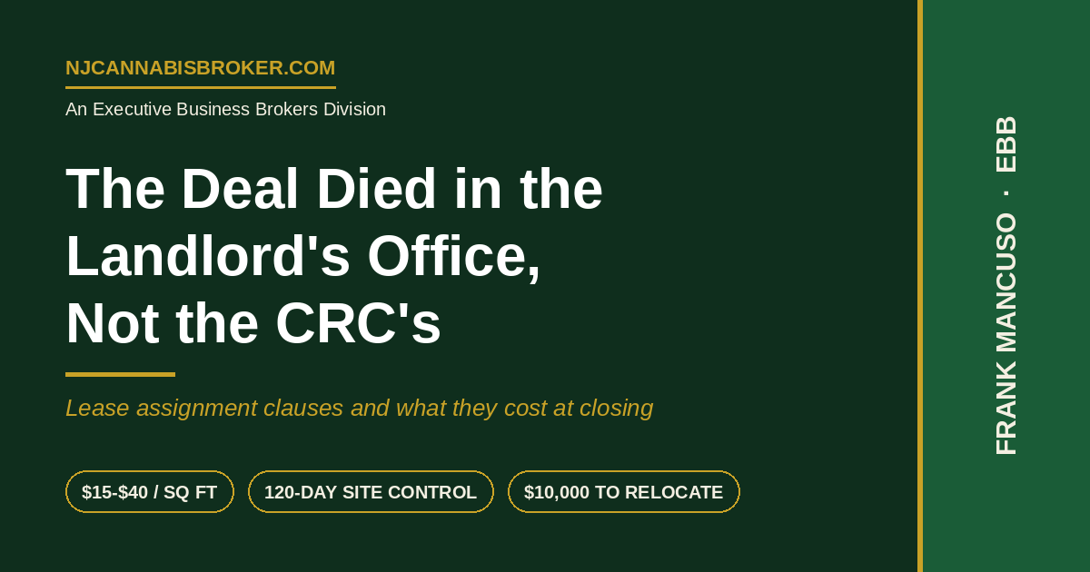 The Deal Died in the Landlord's Office, Not the CRC's