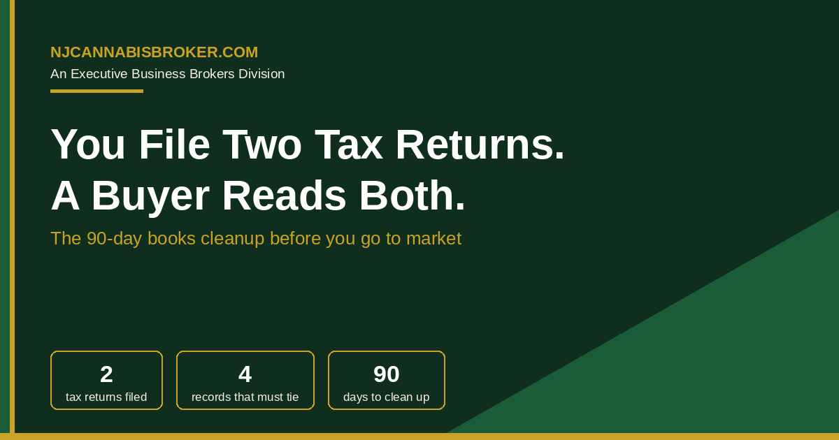 You File Two Tax Returns. A Buyer Reads Both.